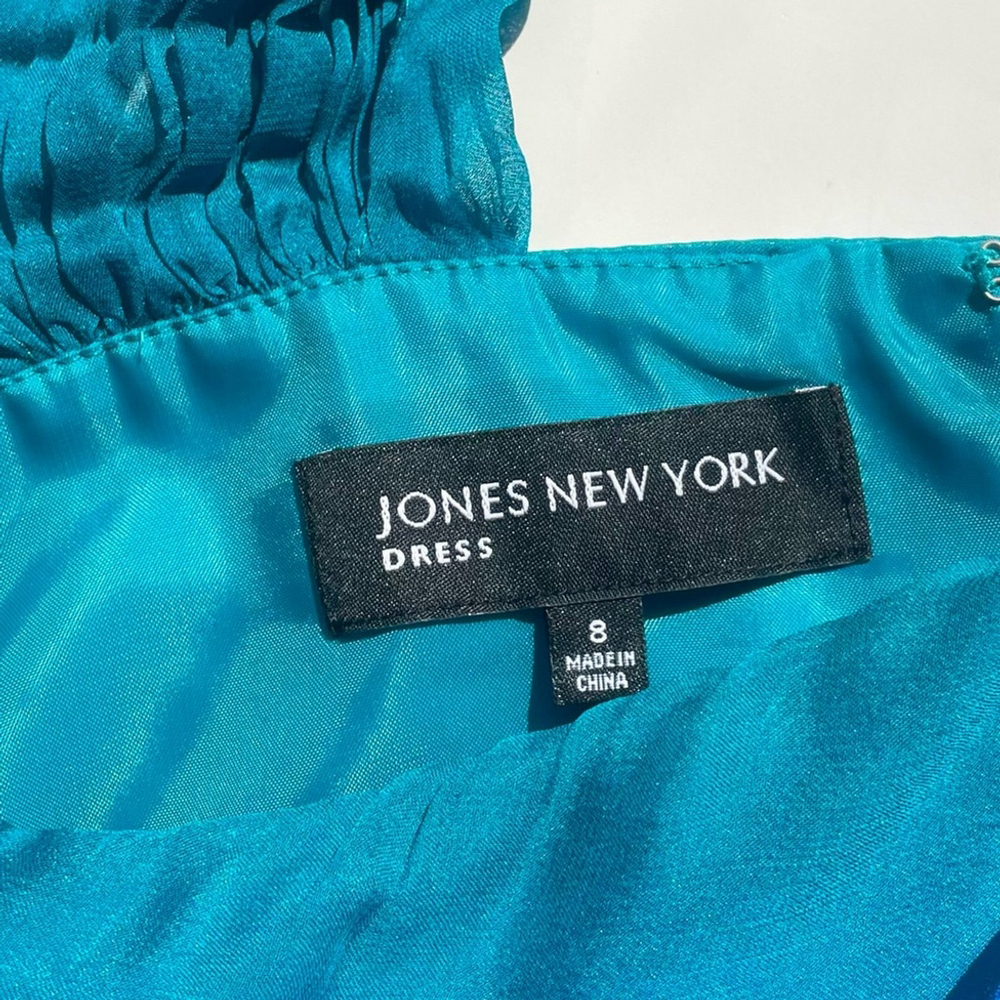 Jones New York Blue Teal Ombré
Halter Flowy 100% silk Dress - Picture 11 of 11